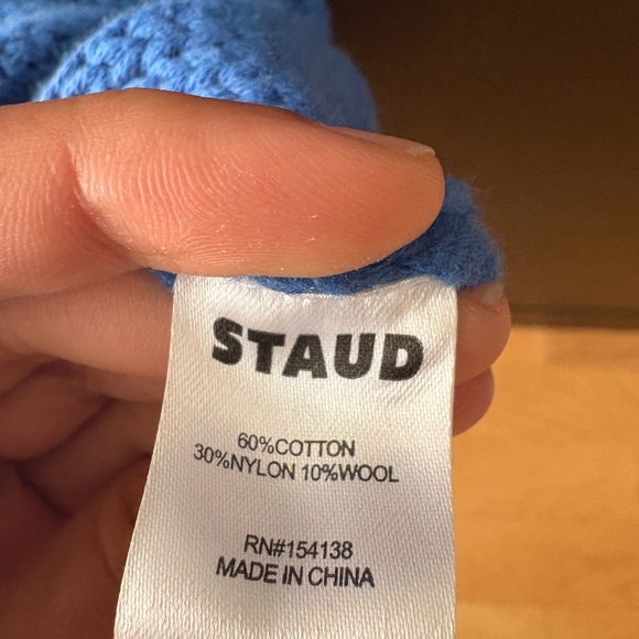 STAUD Blue Knit Sweater dress. Size M - Picture 2 of 3